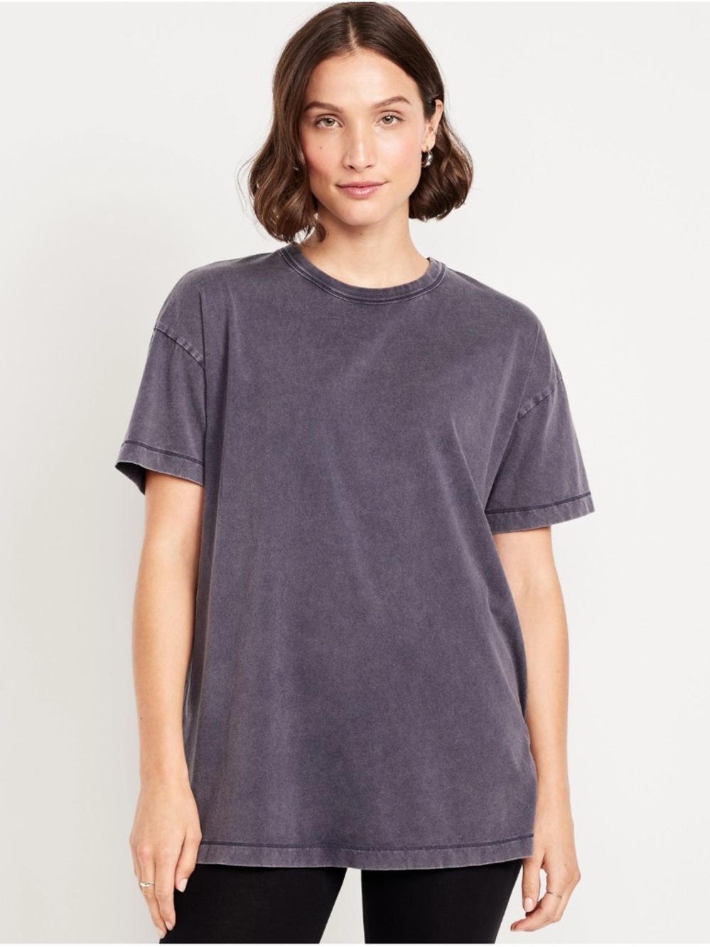 🆕 Old Navy Women's Oversized EveryWear Tunic T-Shirt Short Sleeve Tee L 12-14